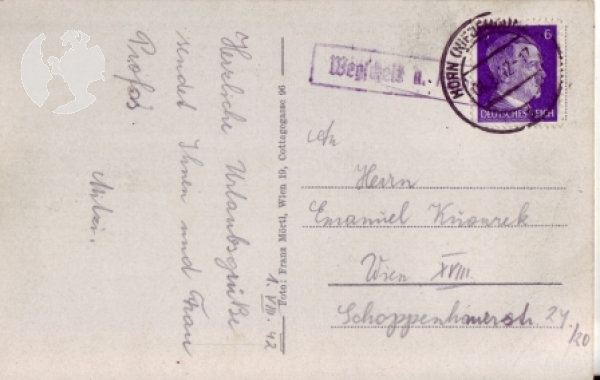 Wegscheid am Kamp - A 1942 95 001 ●